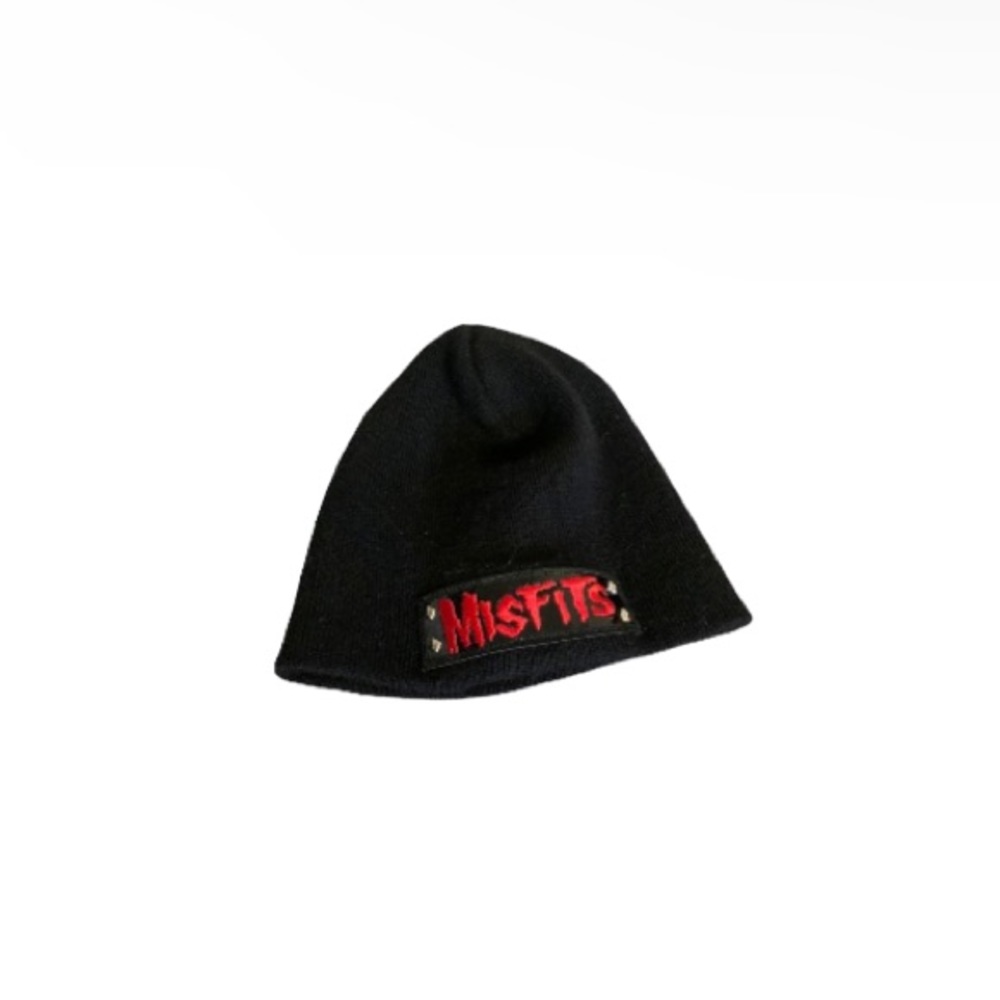 Misfits Stretchy Black and Red Beanie - Toddler’s O/S